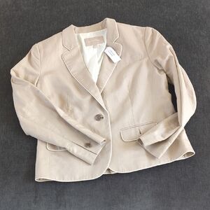Banana Republic Tan Blazer Structured Suit Jacket